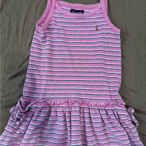 Ralph Lauren Pink and Blue Striped Kids Dress